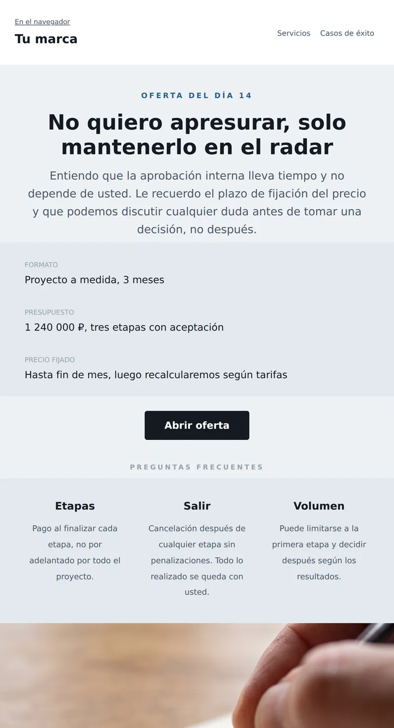 Negociación pendiente (B2B)