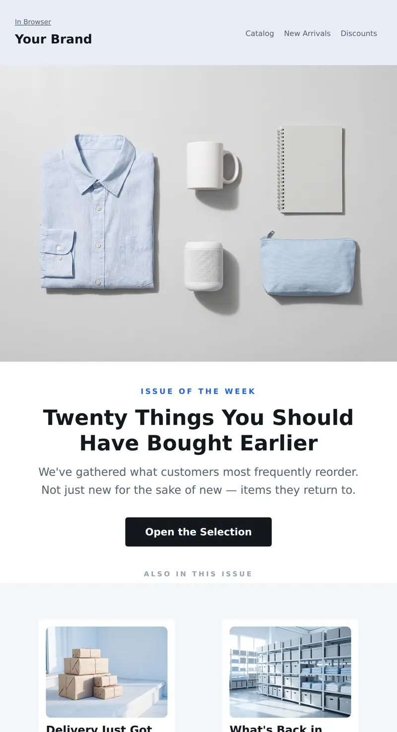 Digest: Weekly Selection (Online Store)