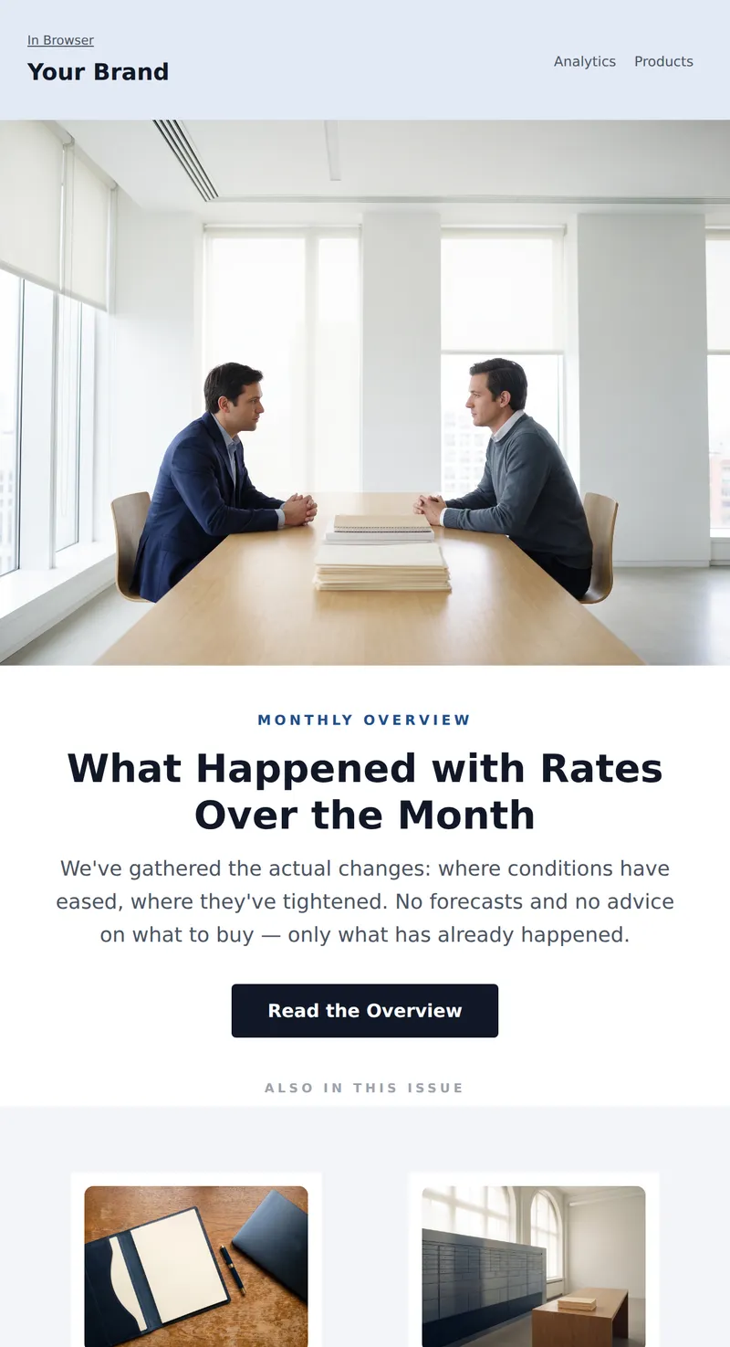 Digest: Market and Rates Overview (Finance)