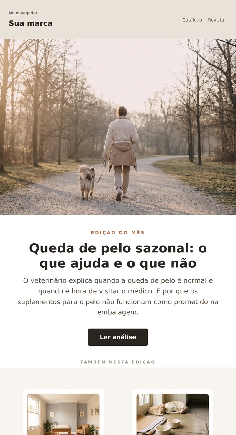 Digest: cuidados e saúde (produtos para animais de estimação)