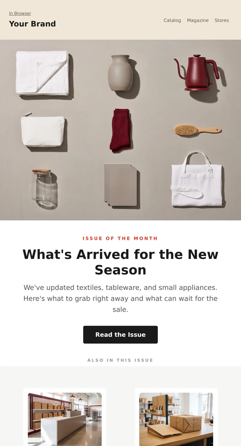 Digest: New Arrivals and Events (Retail)