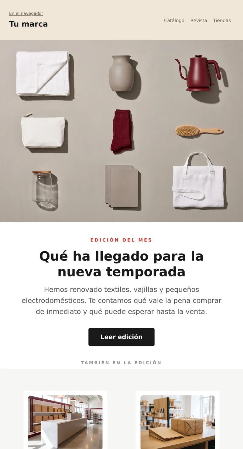 Resumen: novedades y eventos (retail)