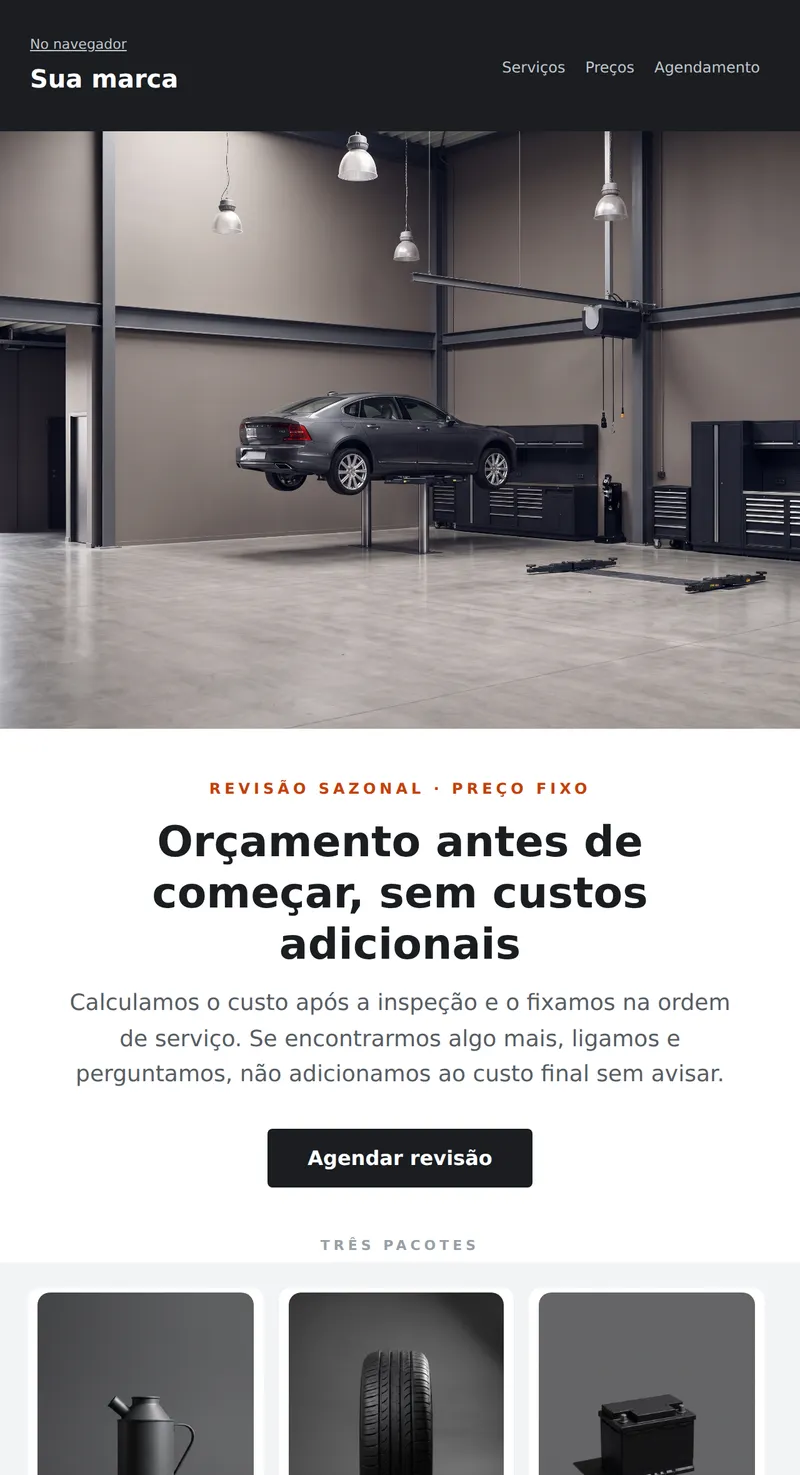 Promoção: Revisão sazonal (carro)