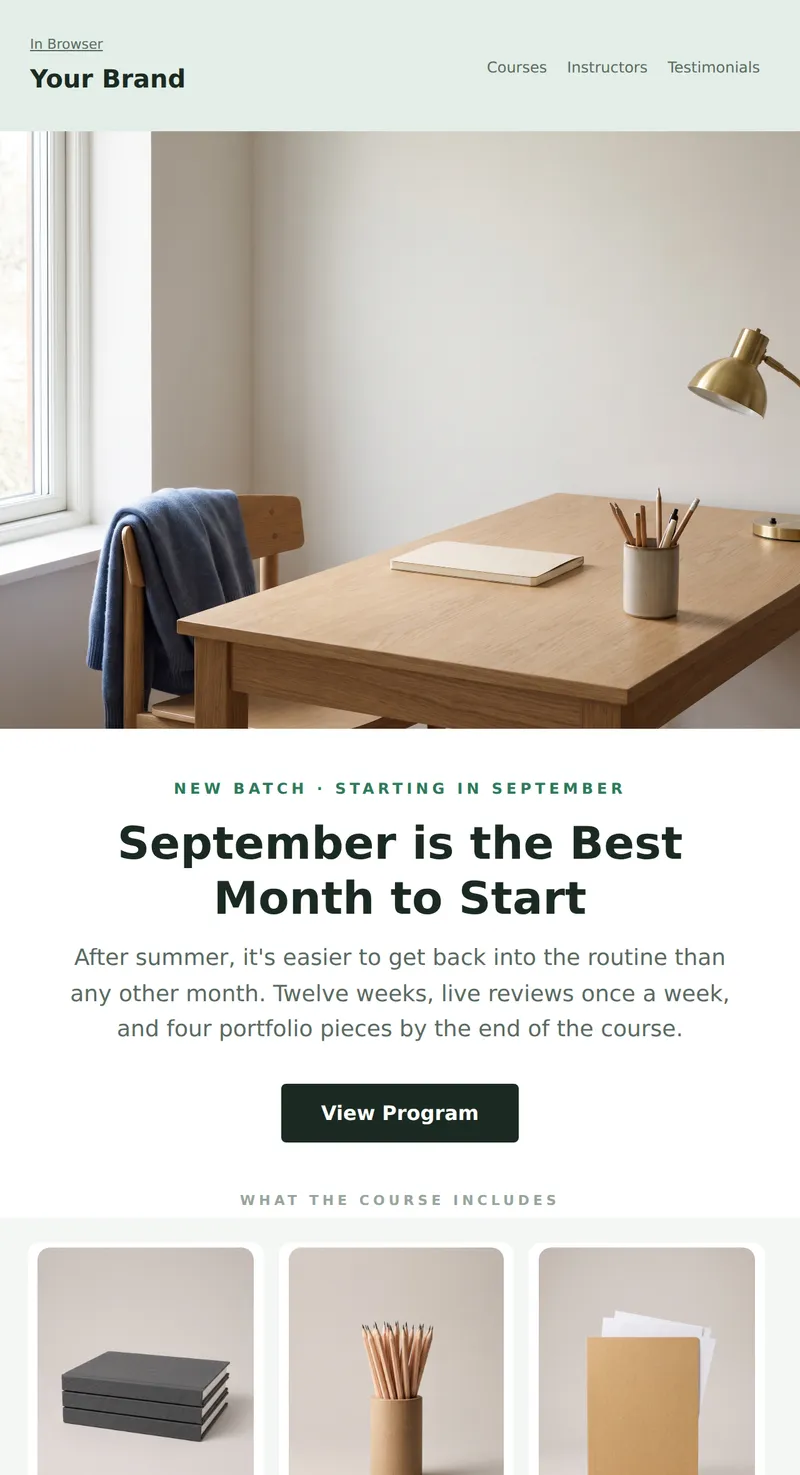 Back to School: New Course Batch Starting