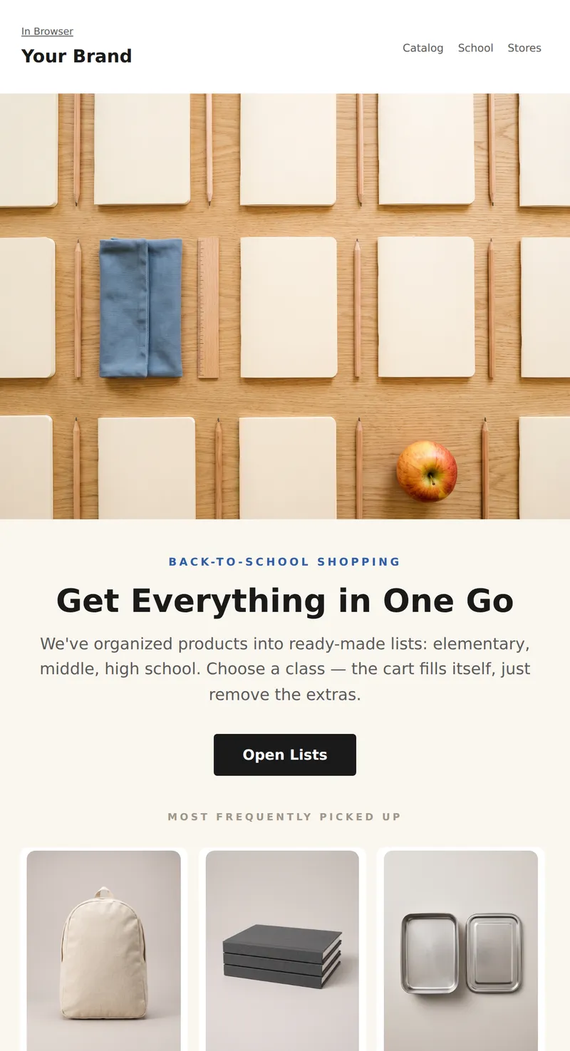 Back to School: Getting Ready for the School Year (Retail)
