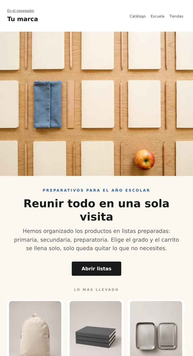 De vuelta a clases: preparativos para el año escolar (retail)