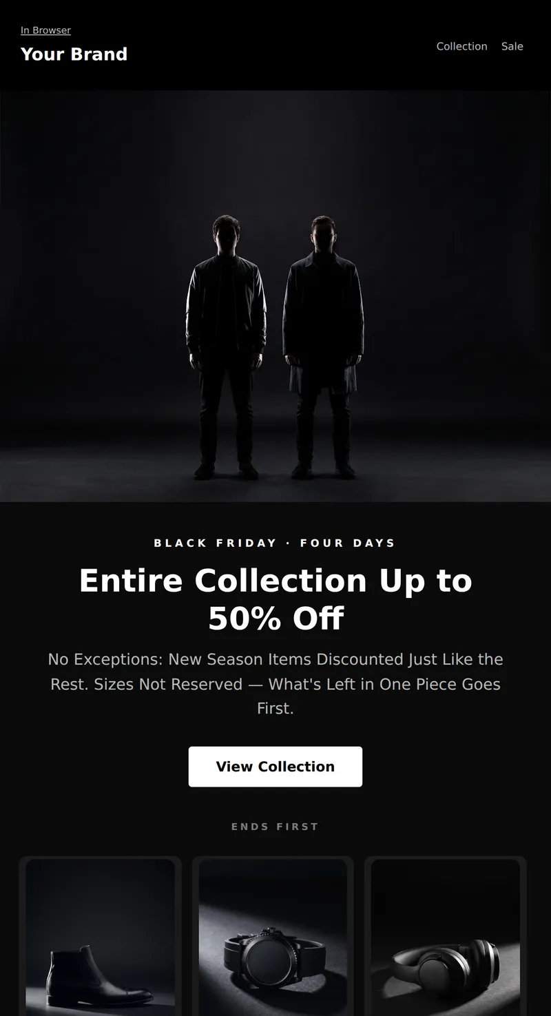 Black Friday: Discounted Collection (Fashion)