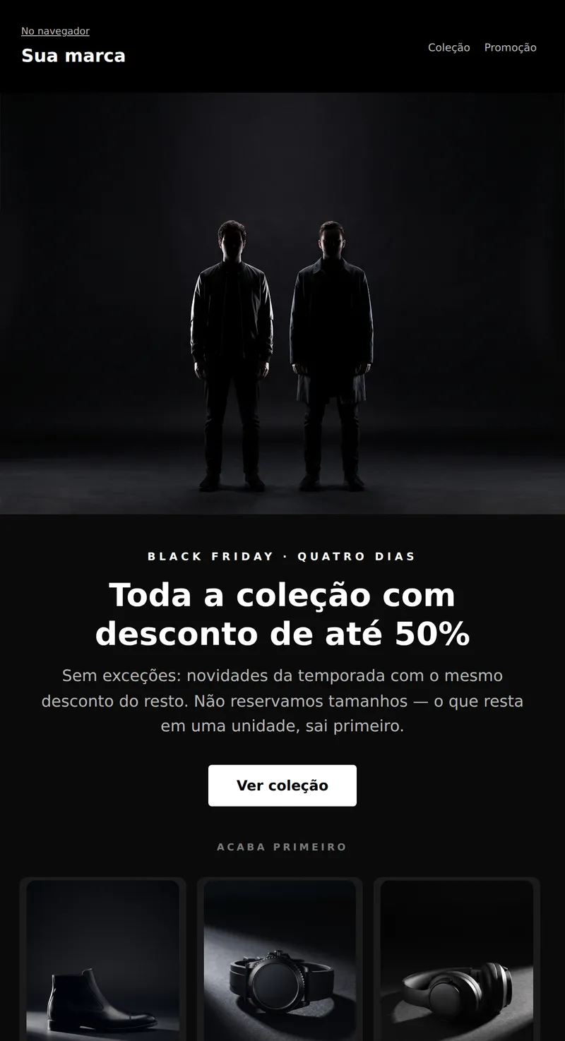Black Friday: coleção com desconto (moda)