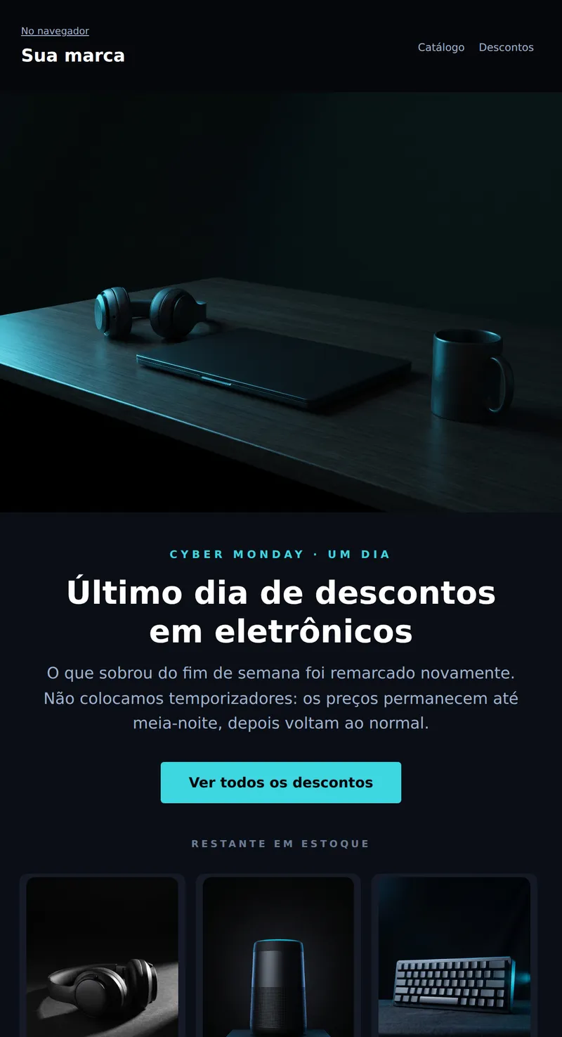 Cyber Monday: descontos em eletrônicos (loja online)