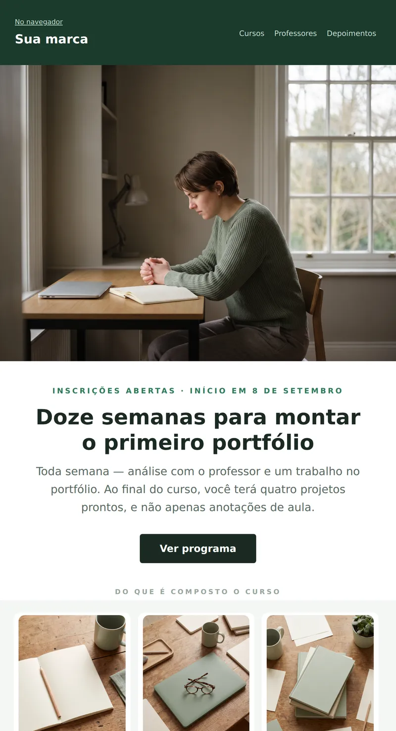Promo: início do curso, grande banner (cursos)