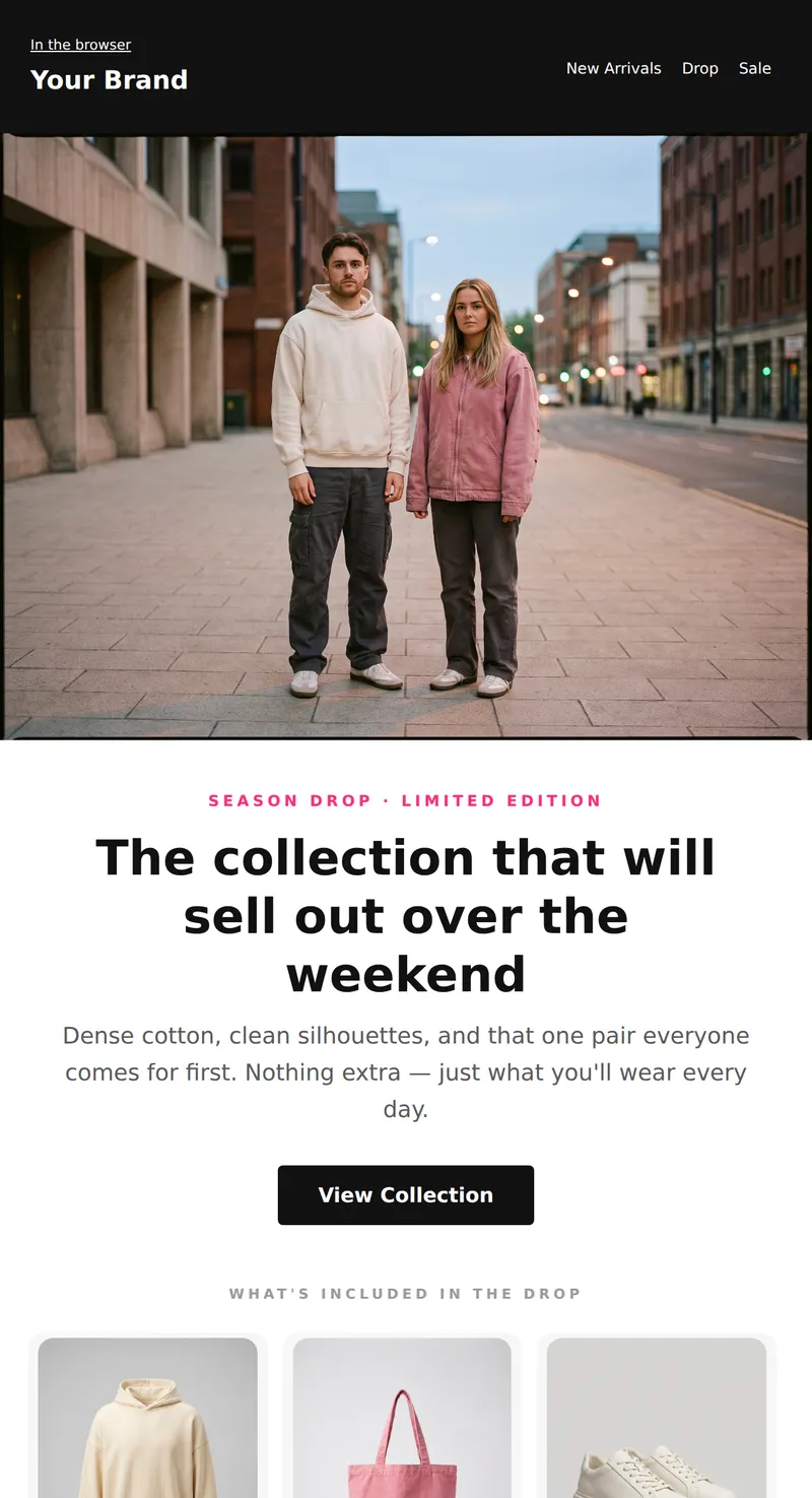 Promo: New Collection Drop (Fashion, Youth)