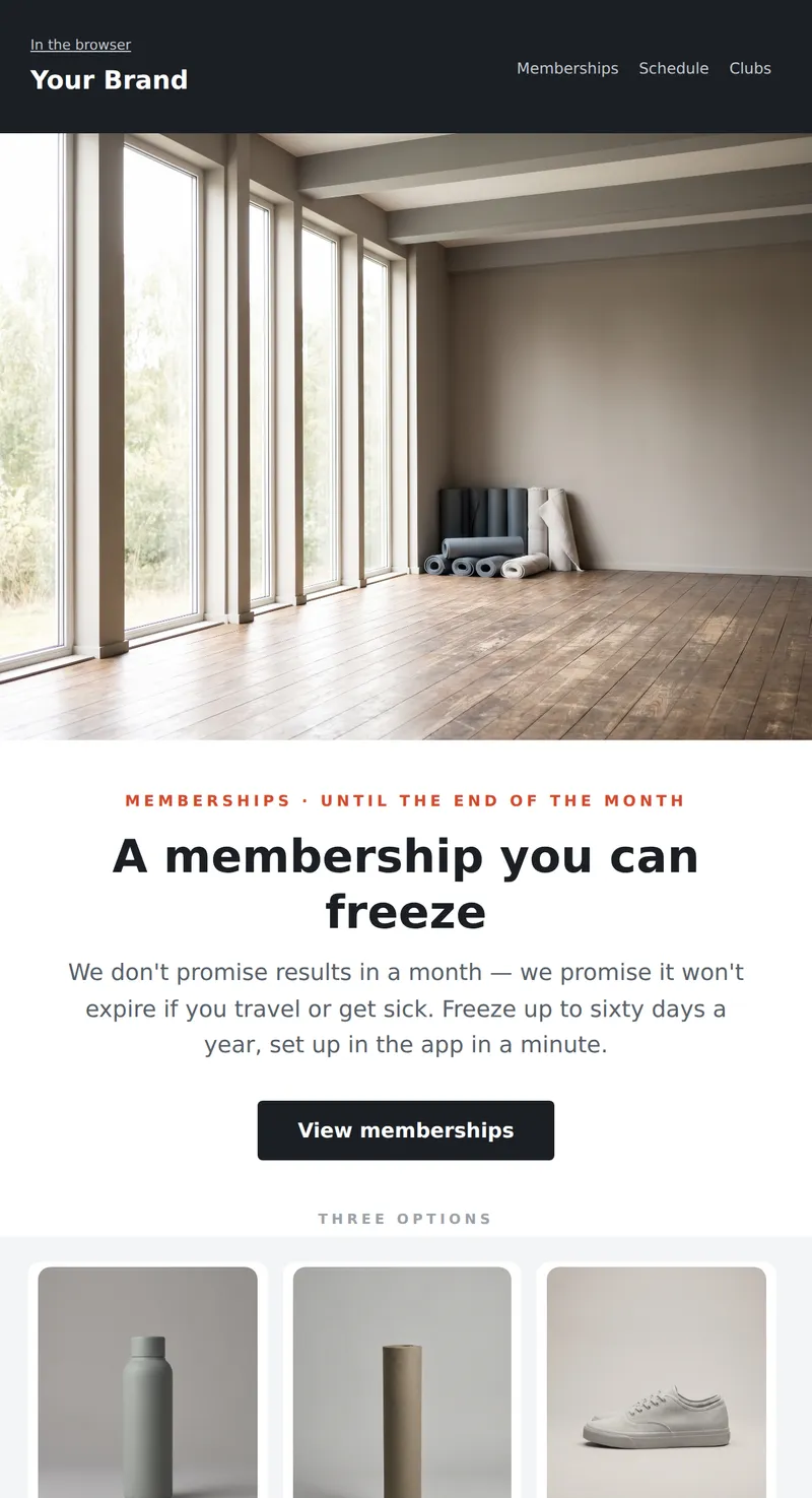 Promo: Club Membership (Fitness)