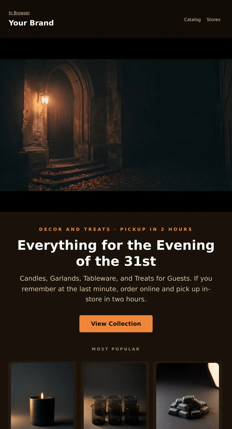 Halloween: Decor and Treats (Retail)