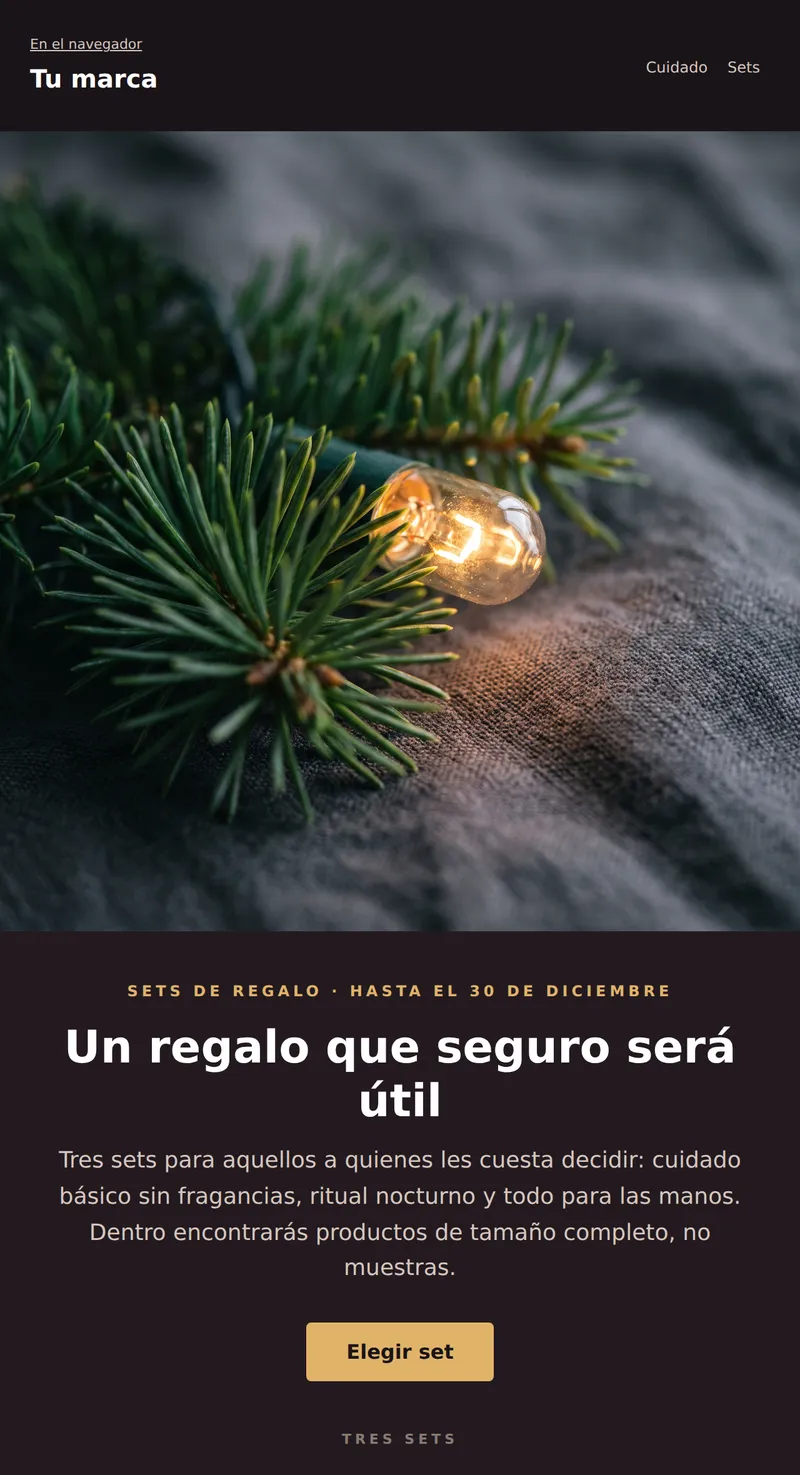 Año Nuevo: sets de regalo (belleza)