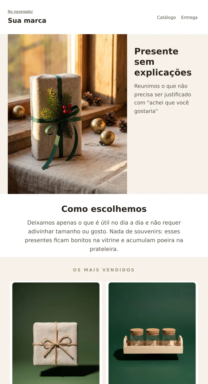 Natal: assimetria (presentes)
