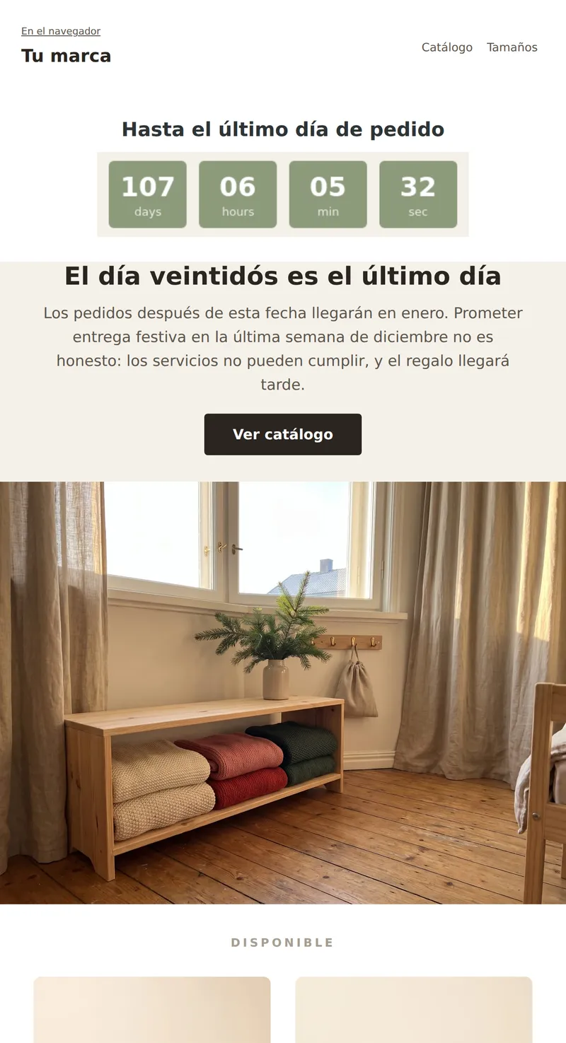 Navidad: cuenta regresiva para la entrega (productos infantiles)
