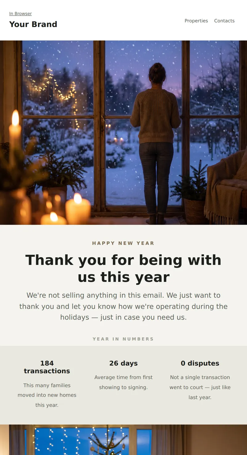 New Year: Client Greetings (Real Estate)