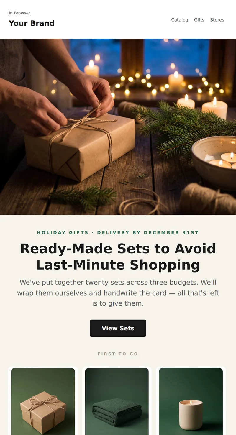 New Year: Holiday Gifts (Retail)