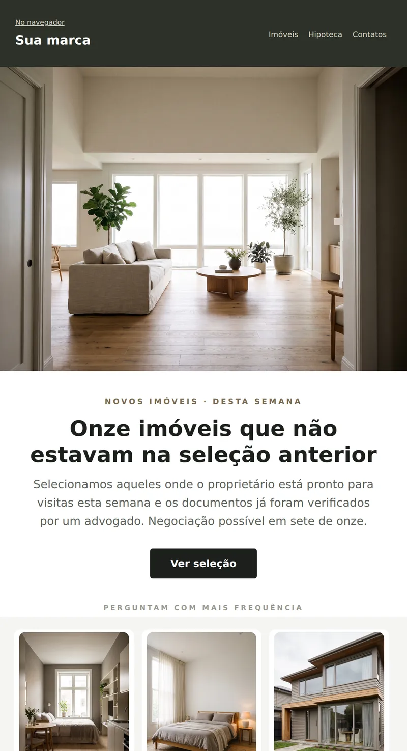 Promo: novos imóveis, grande banner (imóveis)