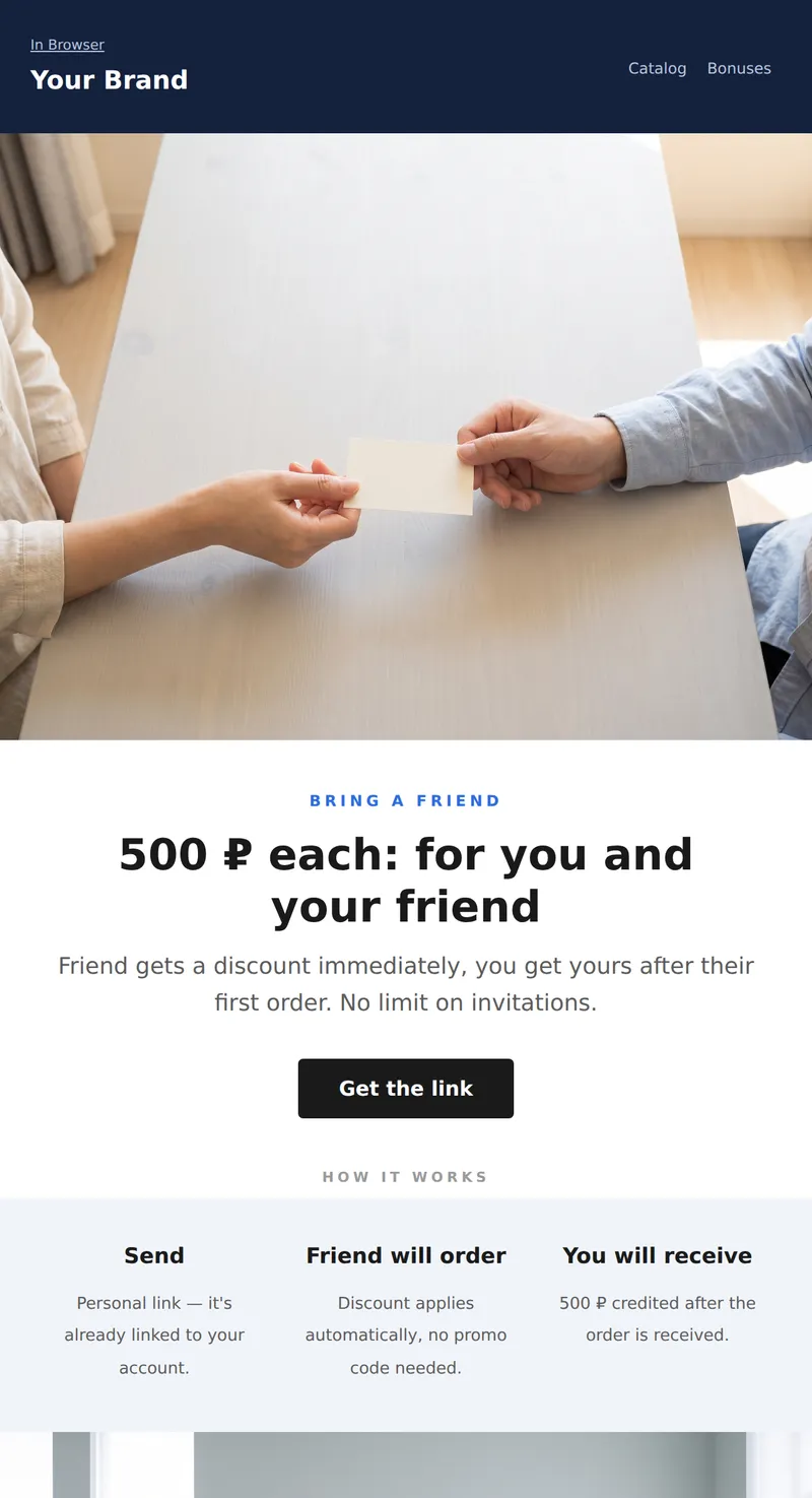 Referral Program: Bring a Friend (Universal)