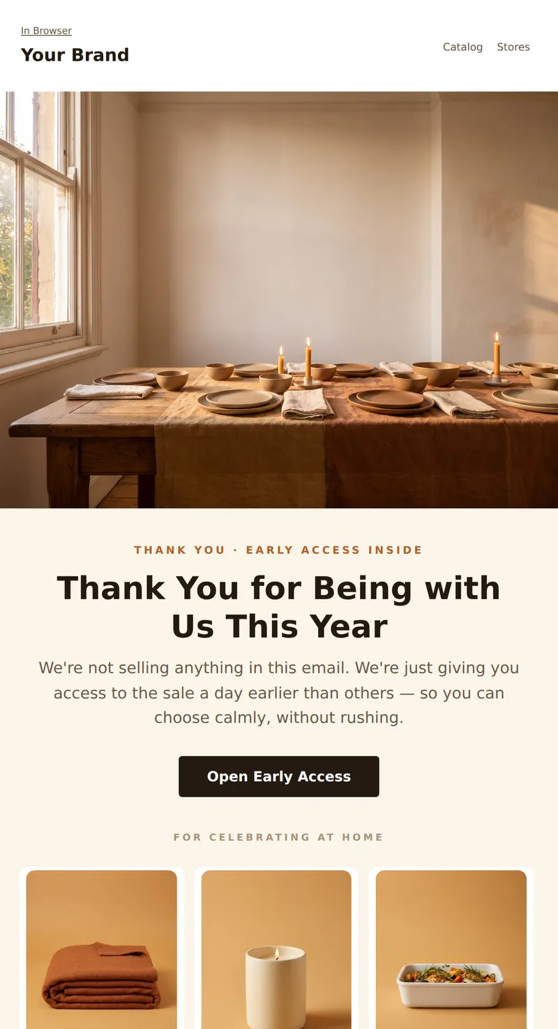 Thanksgiving: Thank You and Early Access (Retail)