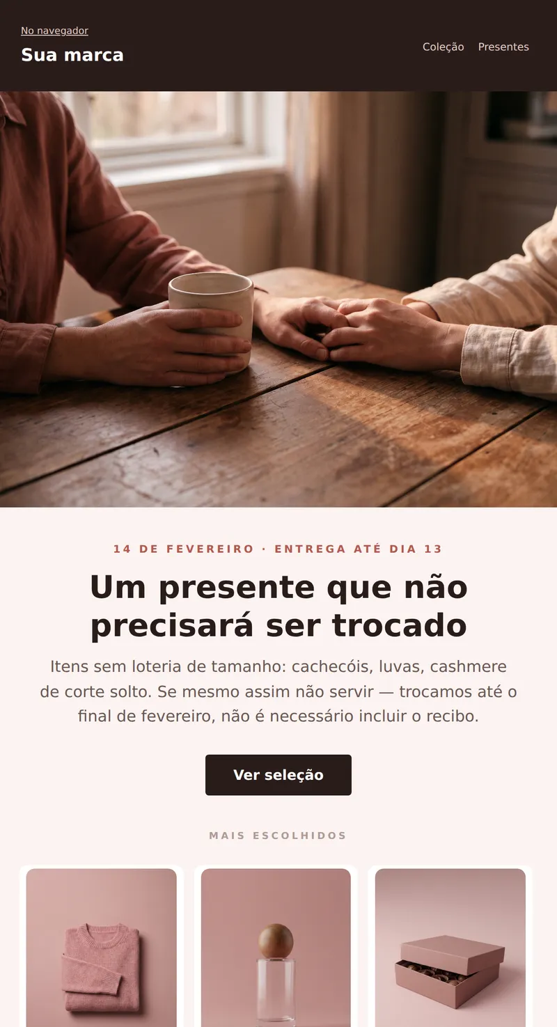Dia dos Namorados: presente a dois (moda)