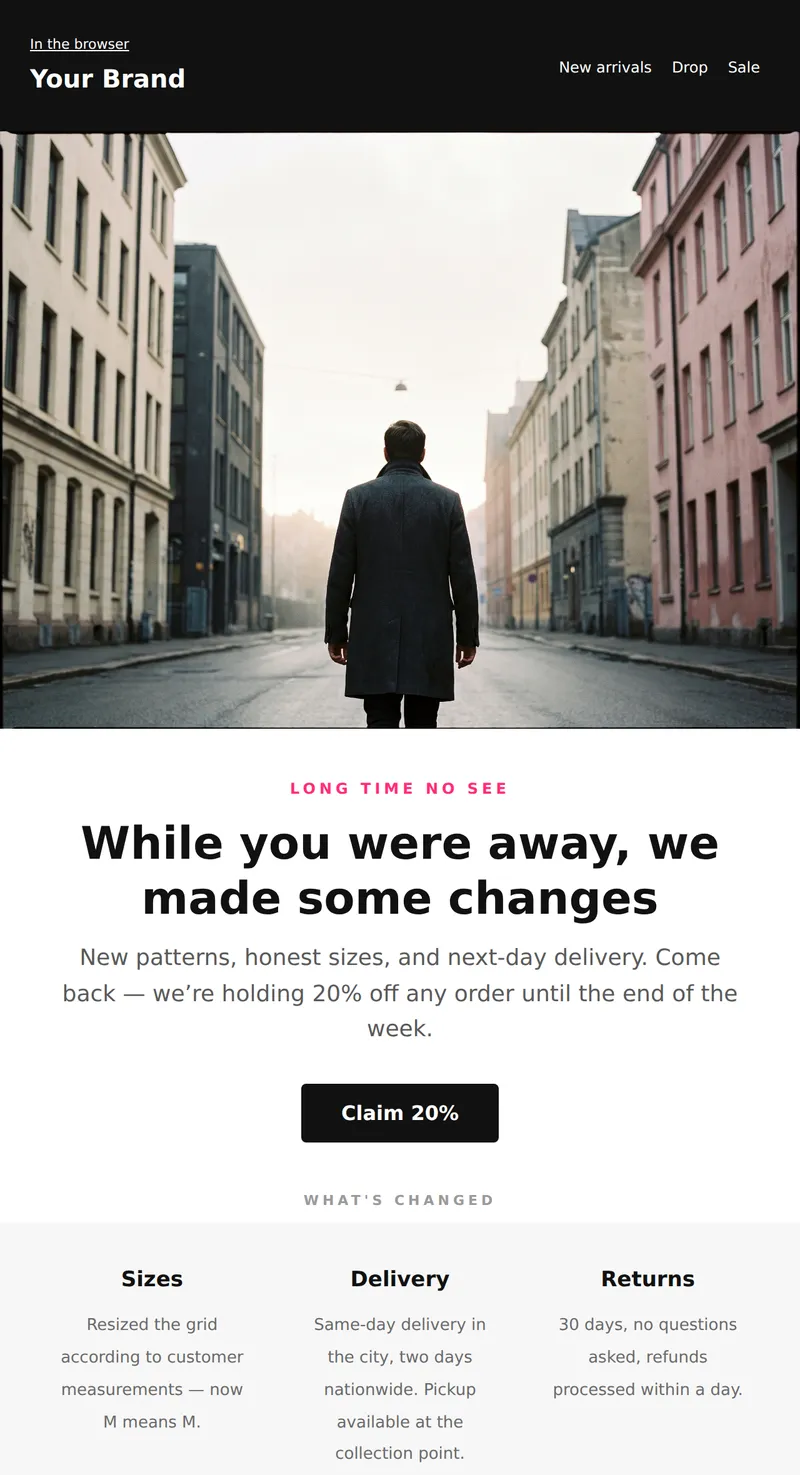 Reactivation: Long time no see (fashion, youth)