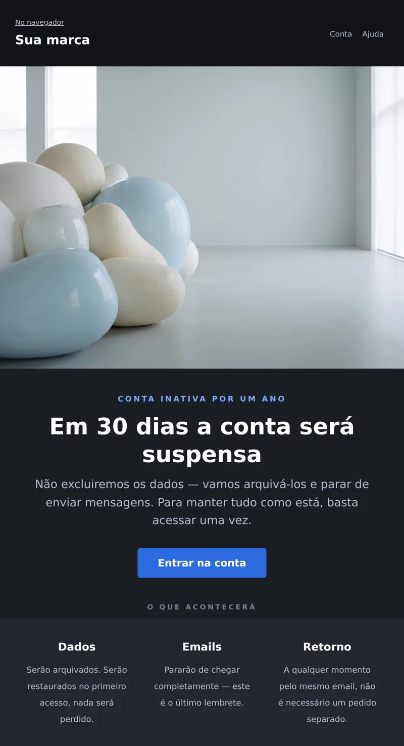 Sua conta está inativa (universal)
