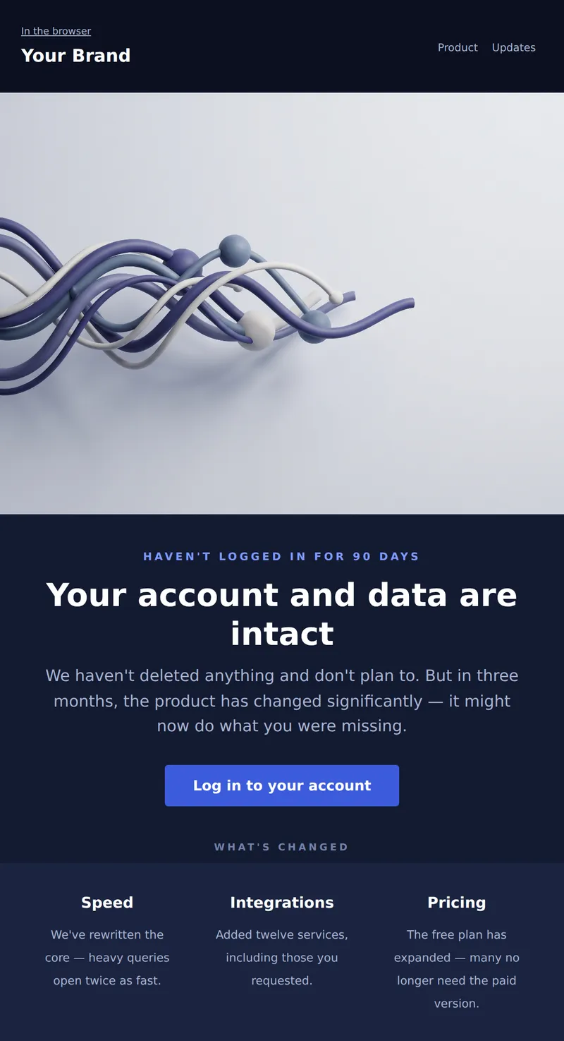 Reactivation: Return to the product (SaaS)