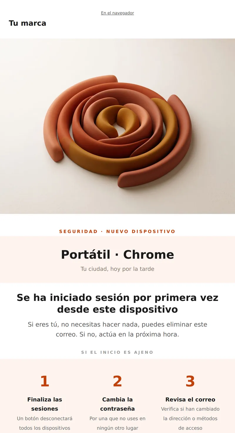 Inicio de sesión desde un nuevo dispositivo (seguridad)