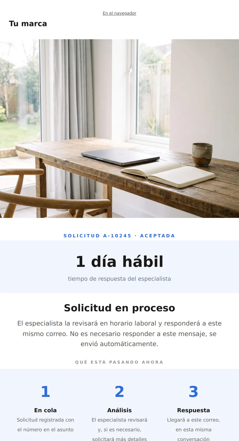 Solicitud aceptada para procesamiento (soporte/solicitudes)