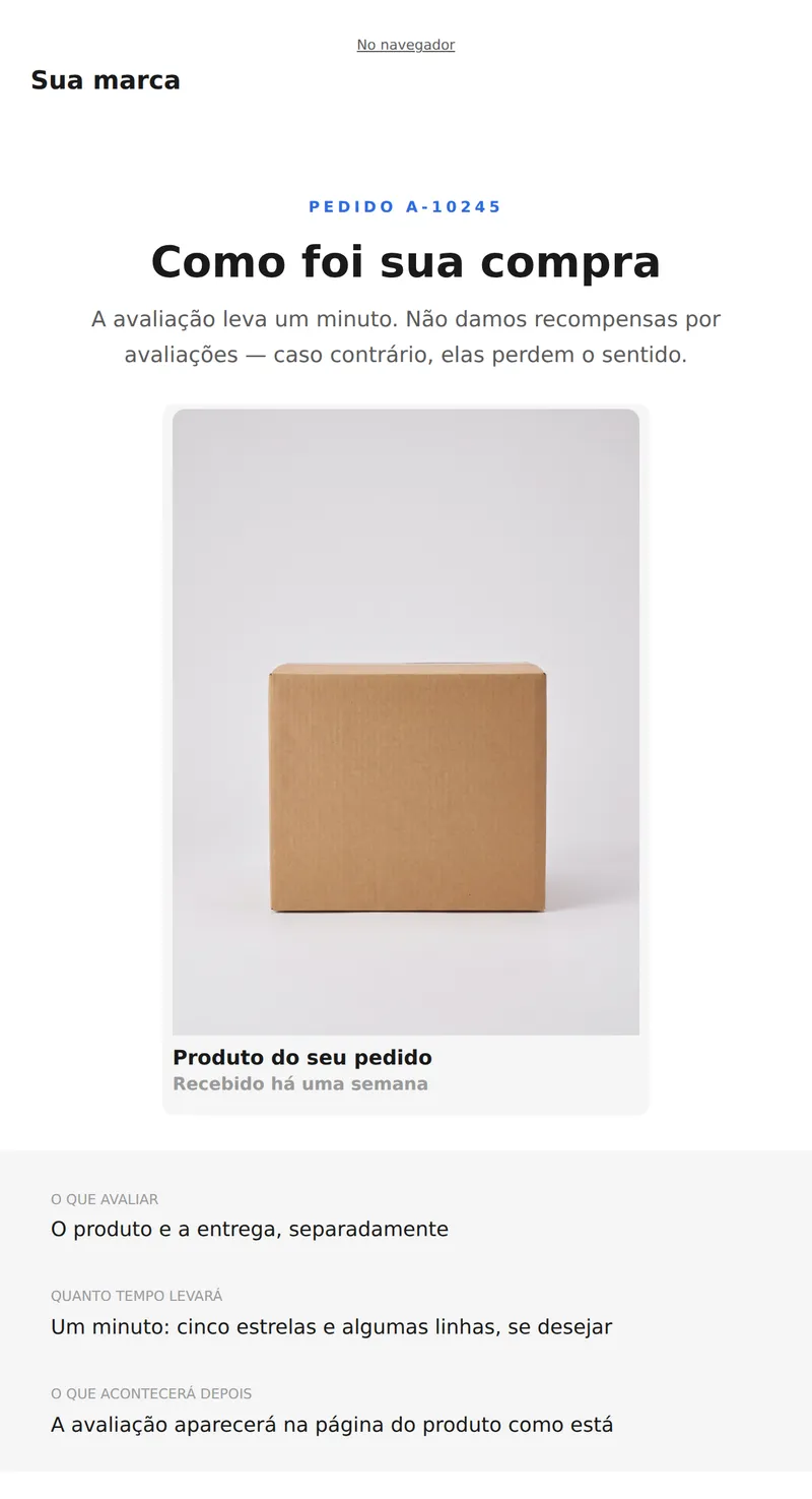 Pedido de avaliação (universal)