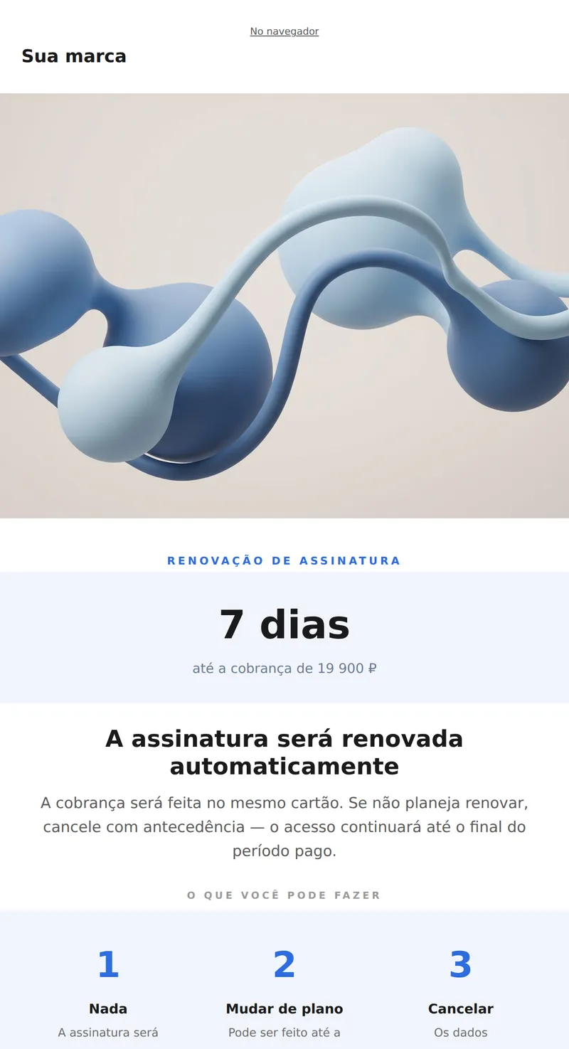 Sua assinatura está prestes a expirar (renovação)