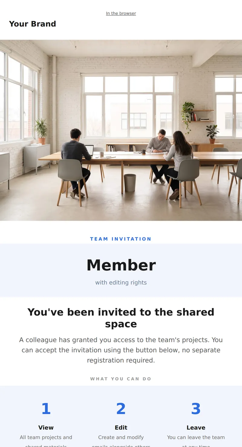 Team Invitation (SaaS, Universal)
