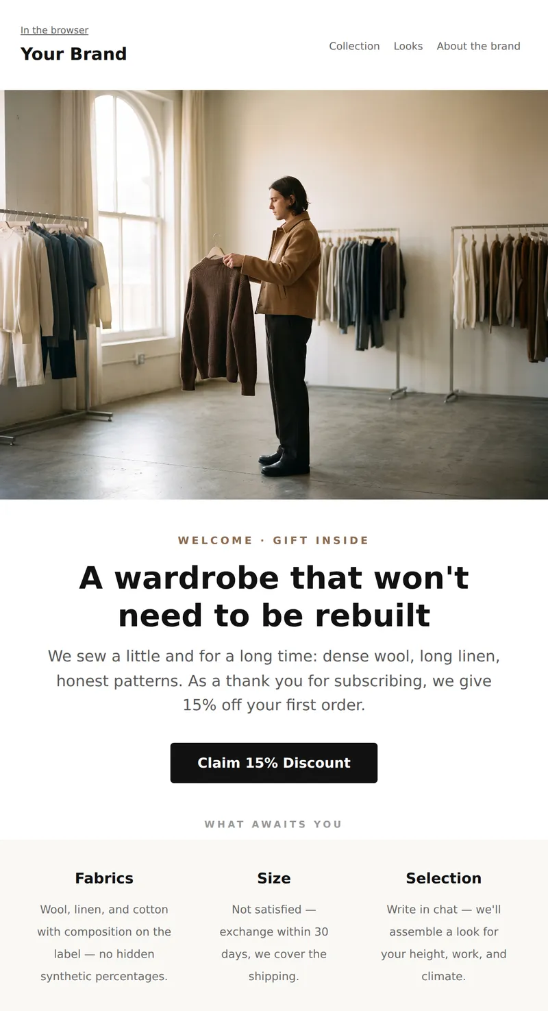 Welcome: Gift for New Subscriber (Fashion)