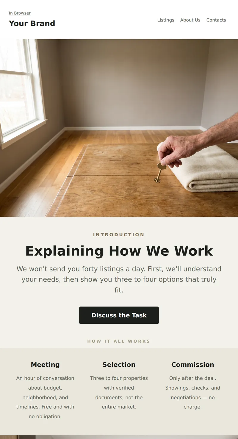 Welcome: Introduction to the Agency (Real Estate)