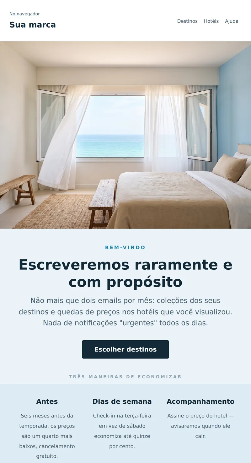 Bem-vindo: assinatura de coleções (turismo)